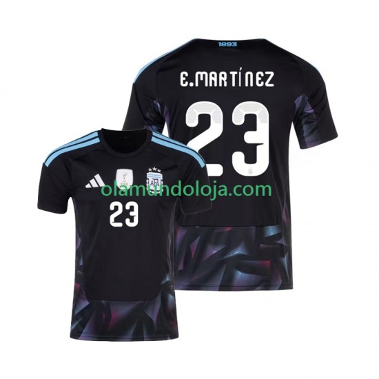 Camisola Argentina Emiliano Martinez 23 Guarda-redes Homem Equipamento Primeiro Copa do Mundo 2026 Manga Curta